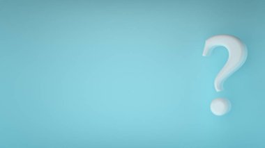 SSS ve soru ve cevap süresi için arkaplan içindeki soru illüstrasyonları