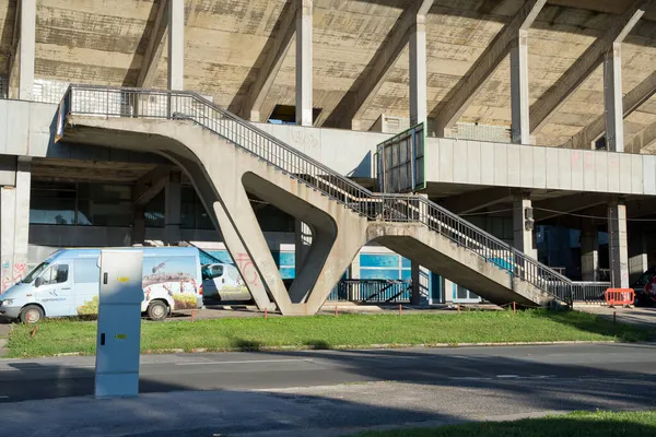 그레이트 스트라호프 스타디움은 프라하의 스트라호프 지구에 경기장입니다 그것은 거대한 규모의 — 스톡 사진