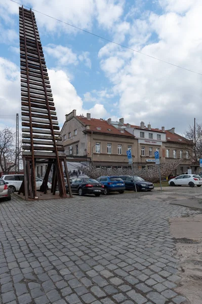 Praha Bubny Railway Station Located Prague Holeovice Cadastral Area Although — Stock Photo, Image