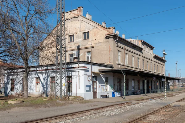 Praha Bubny Uma Estação Ferroviária Localizada Praga Área Cadastral Holeovice — Fotografia de Stock