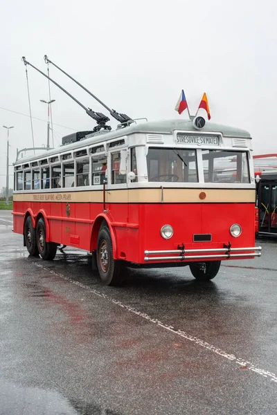 Praga Tot Tipo Filobus Cecoslovacco Che Insieme Koda 1Tr Tatra — Foto Stock