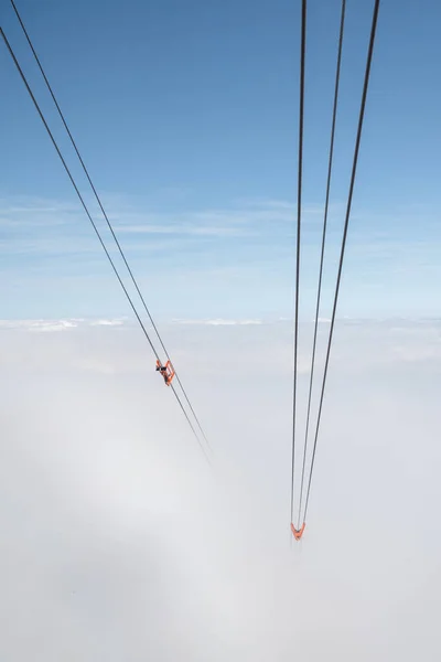 Flyglyft Från Kriens Till Pilatus Berg Schweiz — Stockfoto