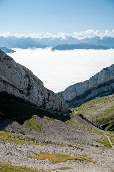 Pilatus Mountain Switzerland Located Southwest City Lucerne Its Location Extends — Stock Photo, Image