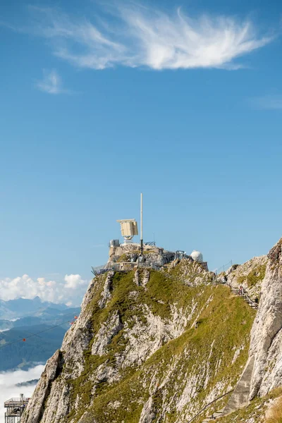 Pilatus Góra Szwajcarii Znajduje Się Południowy Zachód Miasta Lucerna Jego — Zdjęcie stockowe