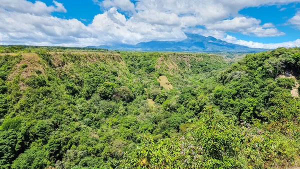 Panamá Los Molinos Cañón Volcánico Cubierto Densa Vegetación Tropical Pie — Foto de Stock