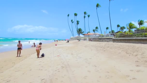 Ipojuca Brasilien Oktober 2021 Promenader Pontal Cupe Stranden Solig Dag — Stockvideo
