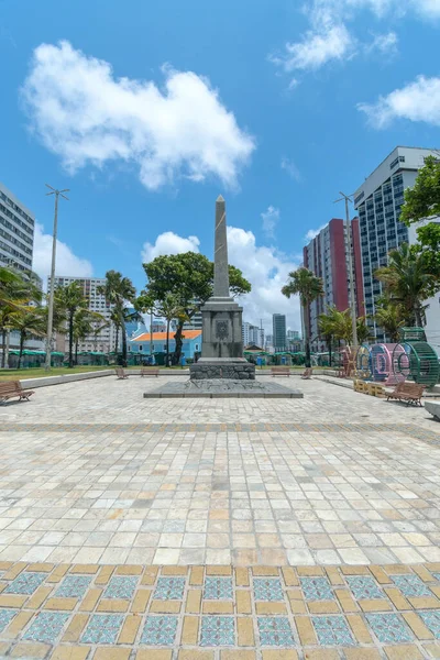 Recife Brazil October 2021 Boa Viagem Square Obelisk — 스톡 사진