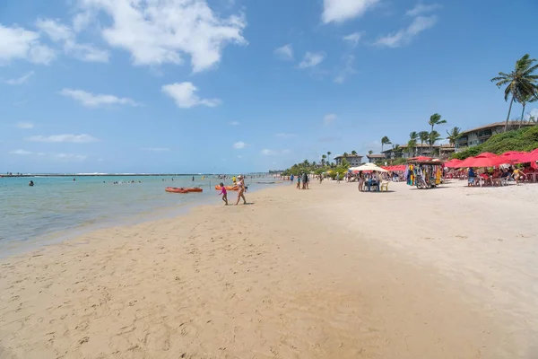 Ipojuca Brazylia Października 2021 Muro Alto Plaża Rajska Słynna Plaża — Zdjęcie stockowe