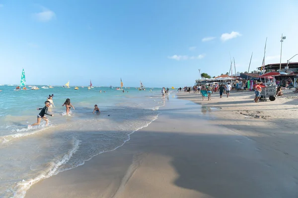 Ipojuca Brasil Outubro 2021 Vista Praia Porto Galinhas Região Centro — Fotografia de Stock