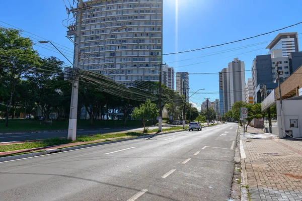 Londrina Brasil Diciembre 2021 Vista Avenida Madre Leonia Milito Barrio — Foto de Stock