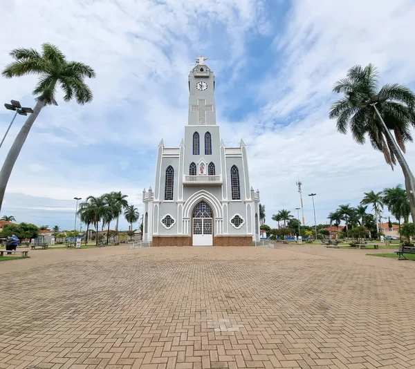 Avanhandava Brazil March 2022 View Santa Luzia Church Municipal Square — Stock Photo, Image