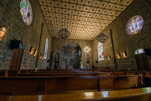 Gramado Brazil May 2022 Indoors Sao Pedro Parish Famous Church — Stock Photo, Image