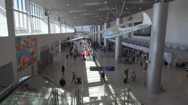 Porto Alegre Brazil May 2022 Indoors International Airport Salgado Filho — Vídeos de Stock