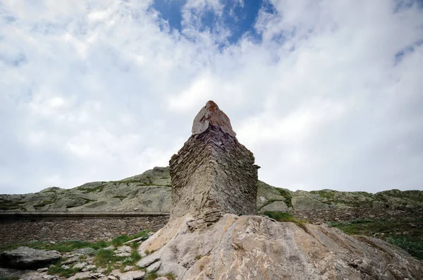 Ruines Deuxième Guerre Mondiale Caserne Militaire Italienne Poste Garde Près — Photo