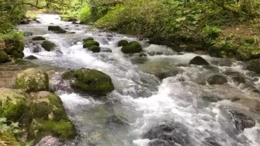Yeni Athos 'taki Psyrtskha Dağı' ndaki suyun hareketi.