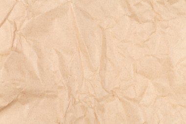 Bej buruşmuş geri dönüşüm sanatı kağıt doku arkaplanı