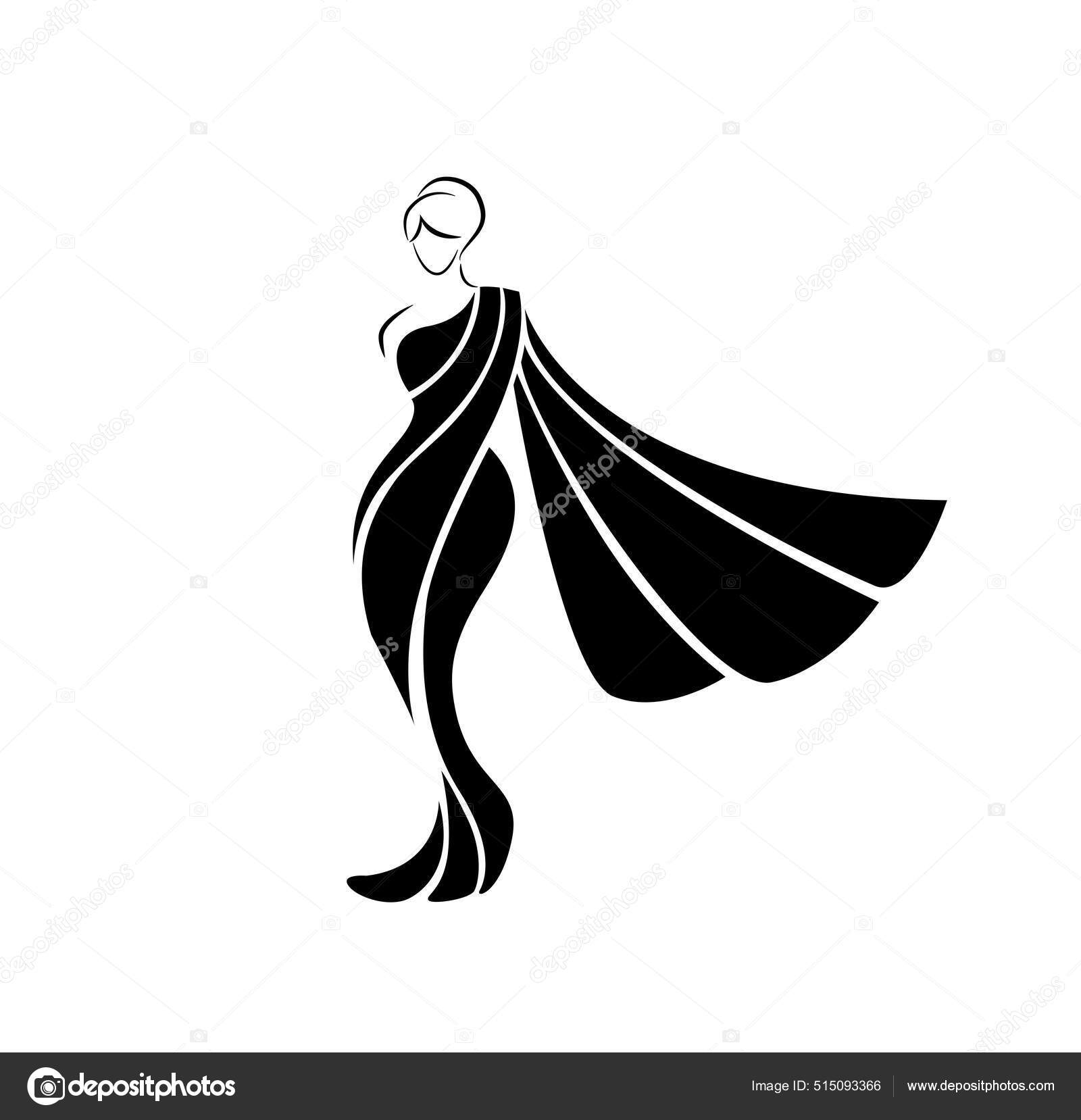 Women Figure Saree Vector Stock Vector Image by ©Typoindia #515093366