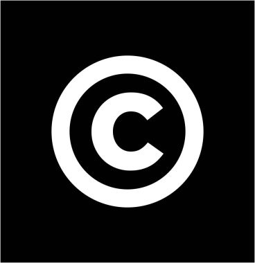 Sağ c 'yi yuvarlak şekilde kopyala. C harfi işareti.