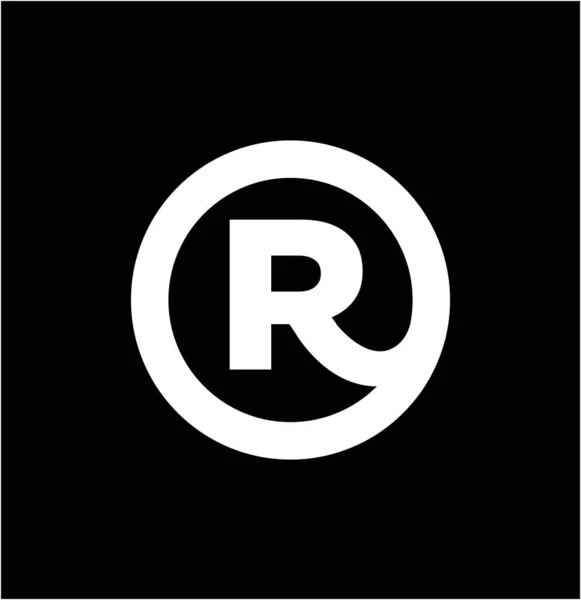 注册公司标志标识符R向量 — 图库矢量图片