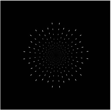 Rice bee radiation mandala vector. Rice flower vector.