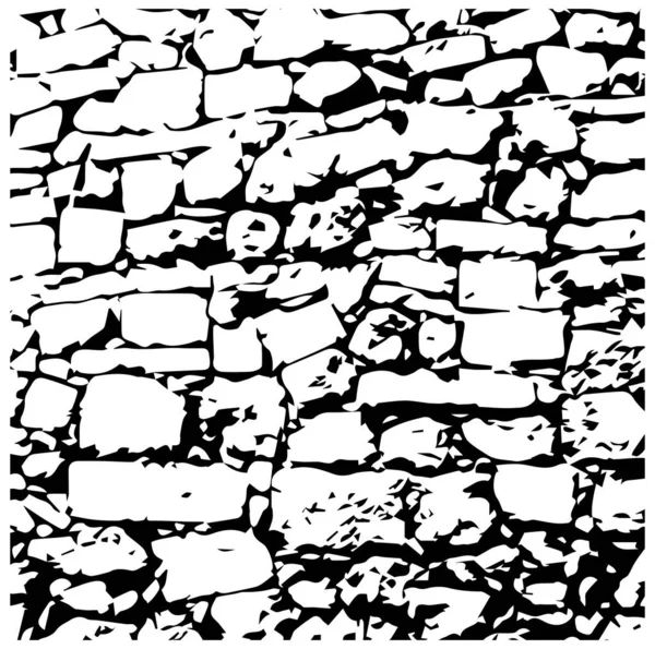 Stone Wall Texture Background Vector Stonewall Vector — Stock Vector