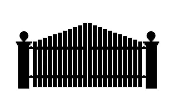 Ijzeren Hoofdpoort Huispoortvector — Stockvector