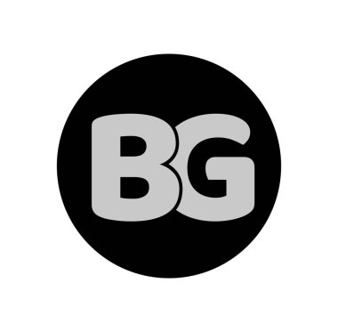 BG şirketinin ilk harfleri baş harfler. BG simgesi.