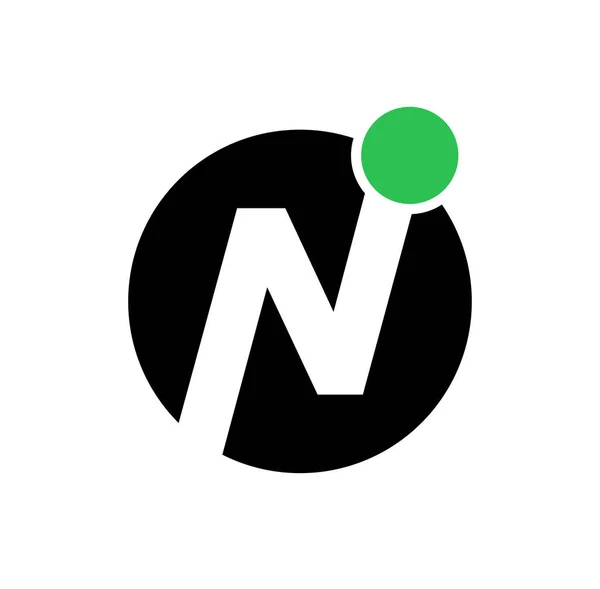Ni品牌首字母标题 Ni符号 — 图库矢量图片