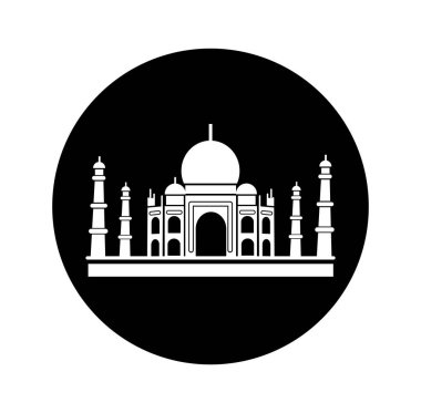 Taj Mahal vektör simgesi. Taj Mahal grafik sembolü oluşturuyor.