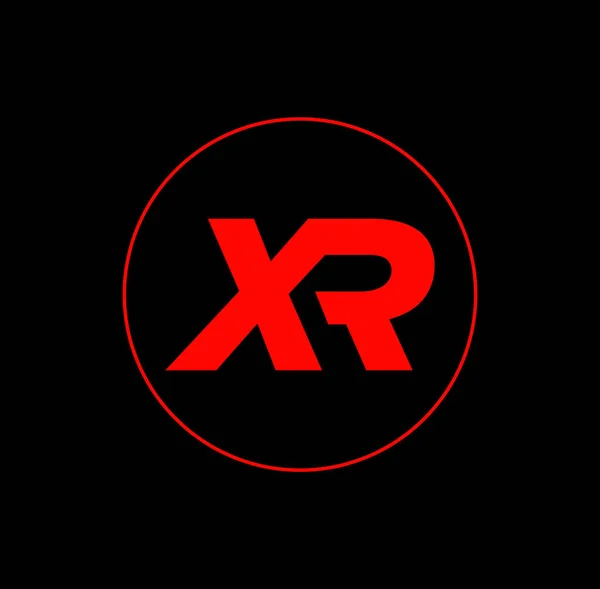Xr公司名称首字母缩写 — 图库矢量图片