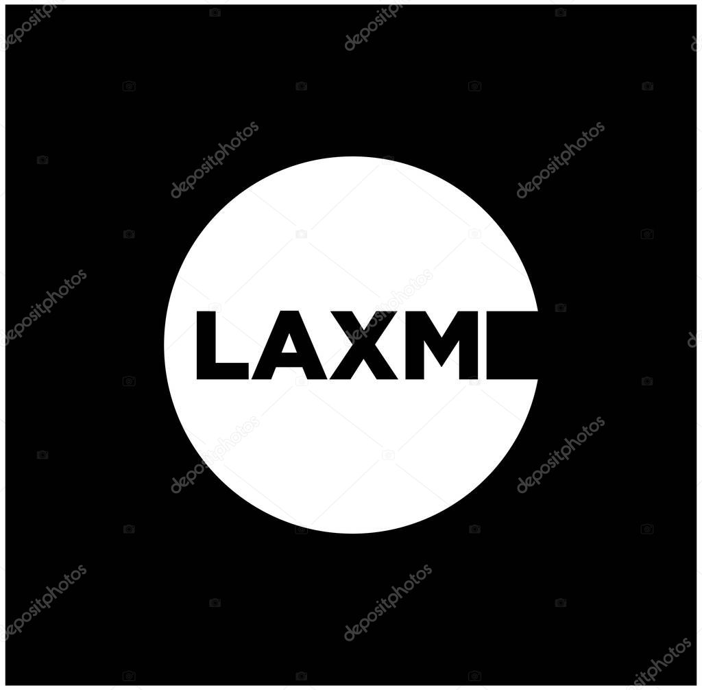 Laxmi company icon vector. Laxmi monogram icon.