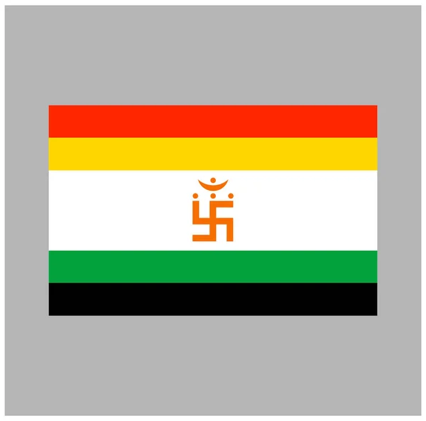 ジャイナ教の旗ベクトル ジャイナ教の旗のアイコン — ストックベクタ