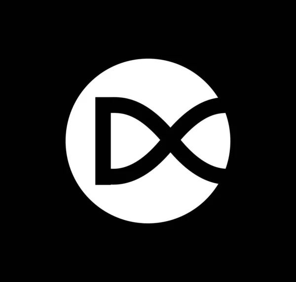 Bedrijf Naam Eerste Letters Monogram Logo Infinity Vector — Stockvector