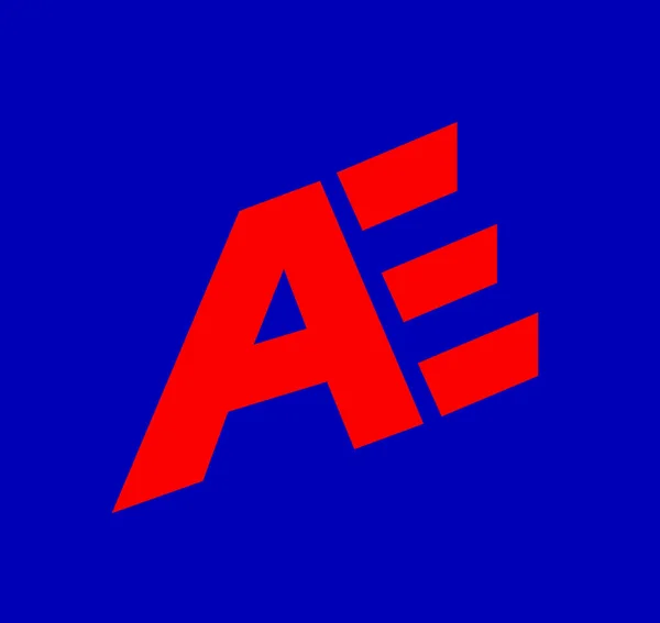 Ae公司名称首字母标题 Ae品牌图标 — 图库矢量图片