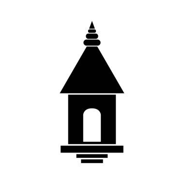 Hindu tanrısı tapınak vektör simgesi.