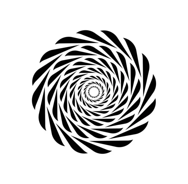 Icono Radiación Cuerda Redonda Mandala Cuerda — Archivo Imágenes Vectoriales