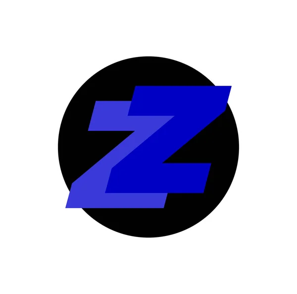 Zz会社の名前はイニシャル レター モノグラム Zzベクトルアイコン — ストックベクタ