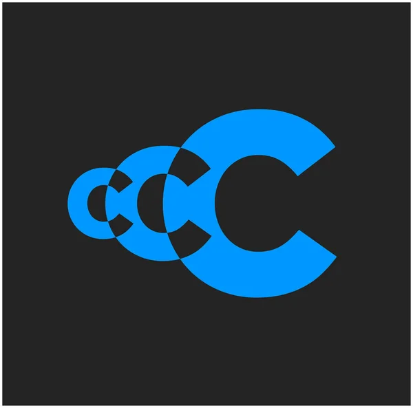 Ccc Comapny名称首字母单字 Ccc向量字母图标 — 图库矢量图片