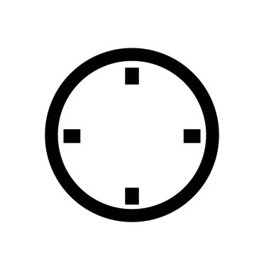 A simple Wall clock vector icon. graphic icon of wall clock.