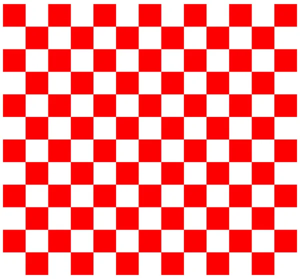 Red White Checkers Mat Vector Red Vector Mat — 图库矢量图片