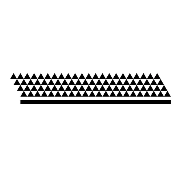 Triangles Pasterns Hand Tattoo Stripe Icon Triangles Tattoo Stripe — Vector de stock
