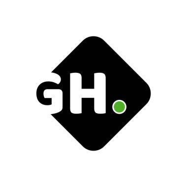 GH şirketinin ilk harfleri baş harfler. HG simgesi.
