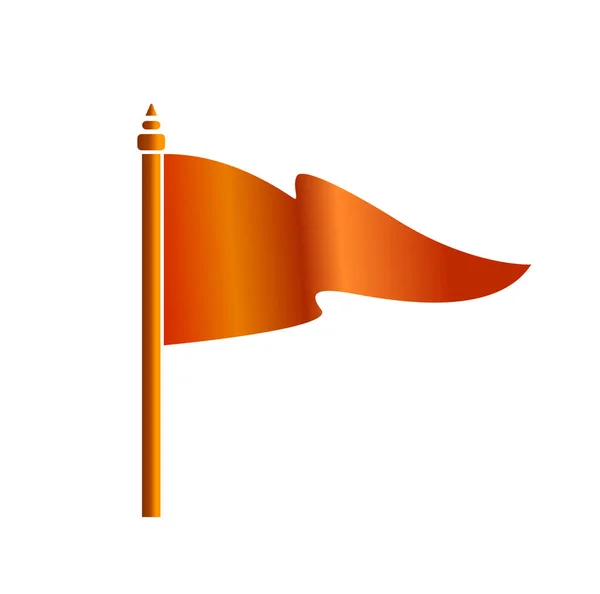 Ícone Vetor Bandeira Laranja Vector Zenda Bhagwa —  Vetores de Stock