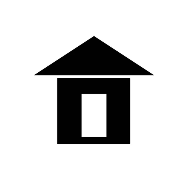 Home Vector Zwart Icoon Thuis Vector Grafisch Symbool — Stockvector