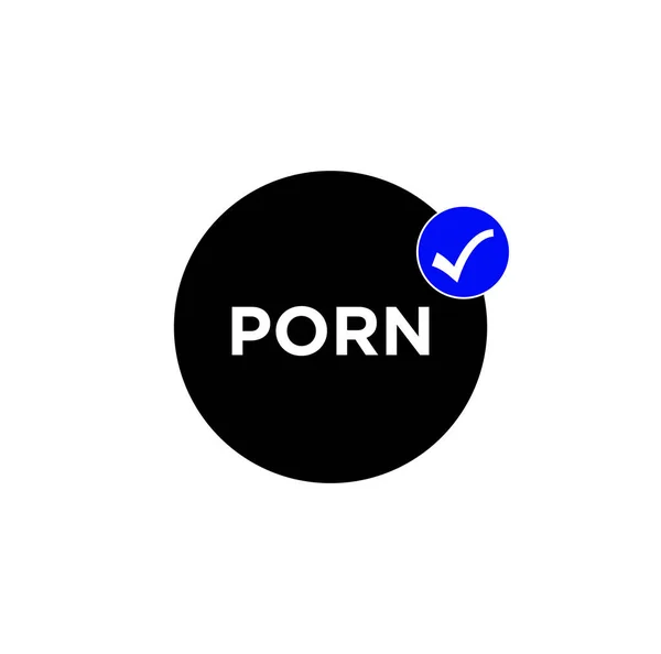 Pornos Erlauben Vektor Symbol Pornos Erlauben Ikone — Stockvektor