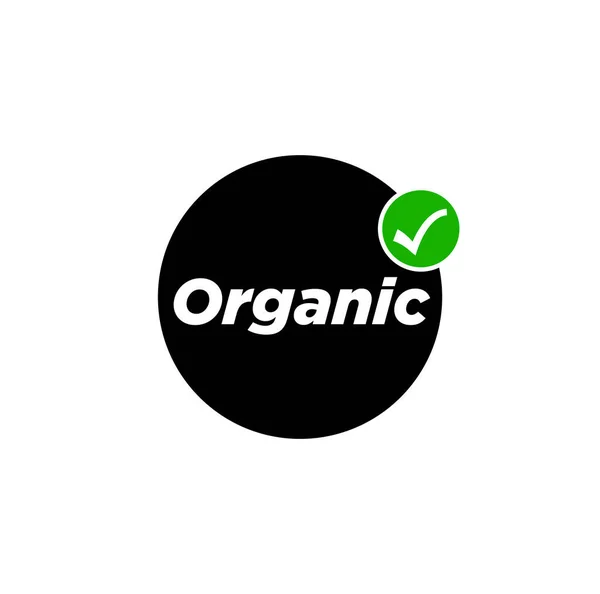 Organic Allow Here Vector Icon Organic Only Symbol — Stock Vector