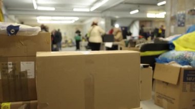 Lojistik Merkezi, Rusya savaşında Ukrayna askerlerine destek için kargo gönderiyor.