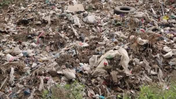 Garbage Dump Piles Landfills Garbage Dumps Dump Piles Pollution Concept — Vídeo de Stock