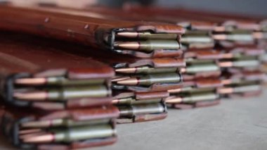 Military ammunition, cartridges, and ammunition stores packed army