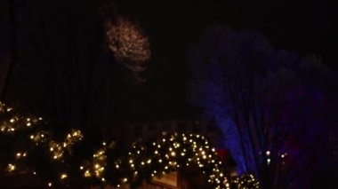 Almanya 'da Berlins Jandarma Pazarı' nda Alman Noel Marketi, Berlin, Almanya 'daki Advent Fuarı' nda Advent Fair Dekorasyonu ve Pazar malzemeleri